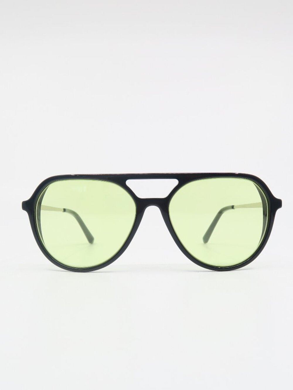 Light Tint Black & YellowLenses, New Aviator, Fashion Unisex Sunglasses.